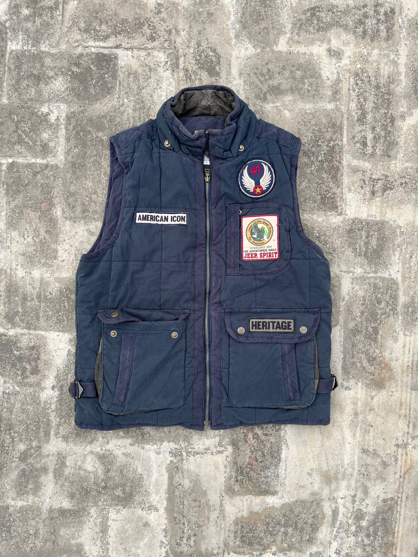 Vintage Jeep Spirit Sleeveless Jacket (M)