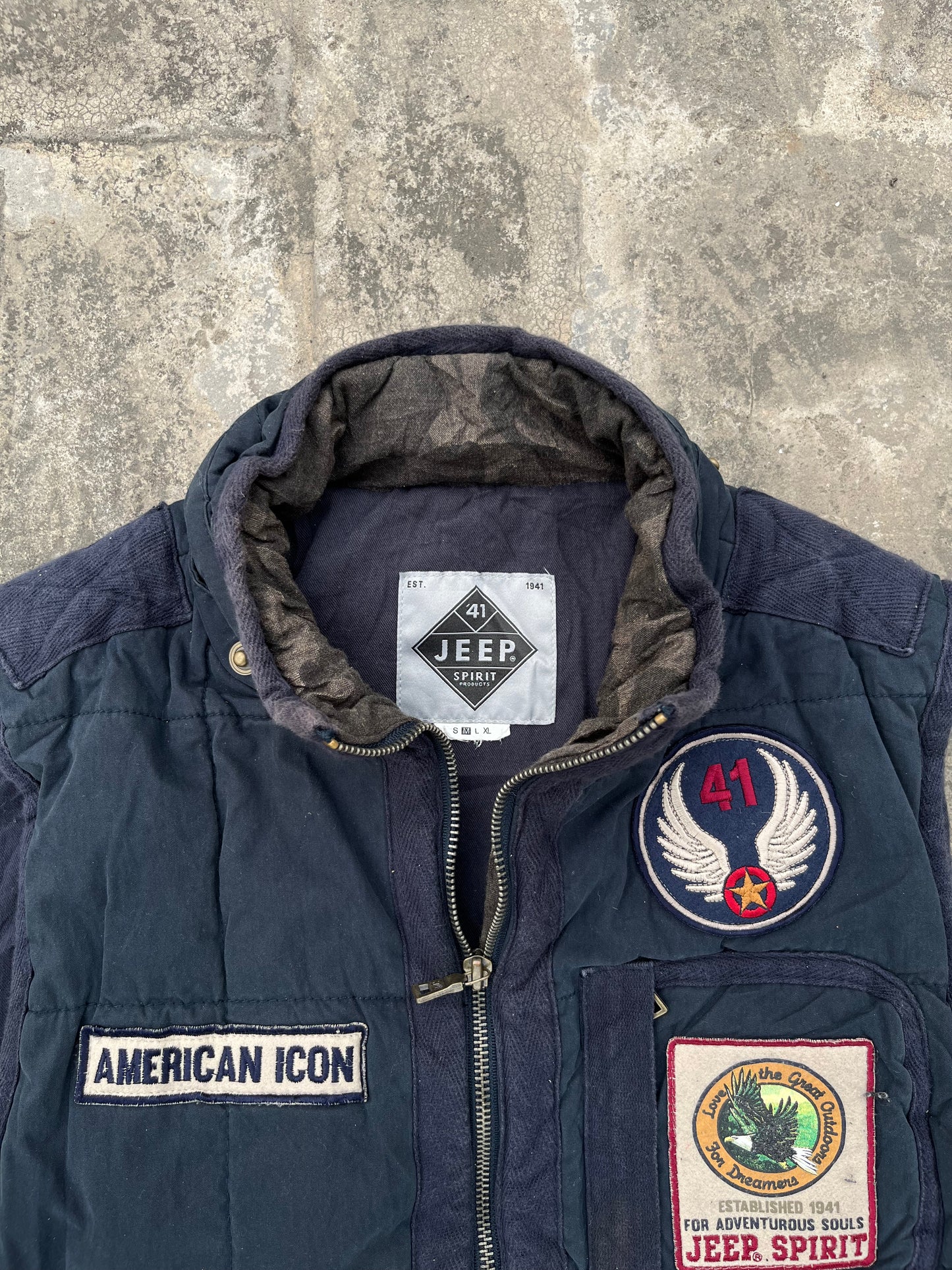 Vintage Jeep Spirit Sleeveless Jacket (M)