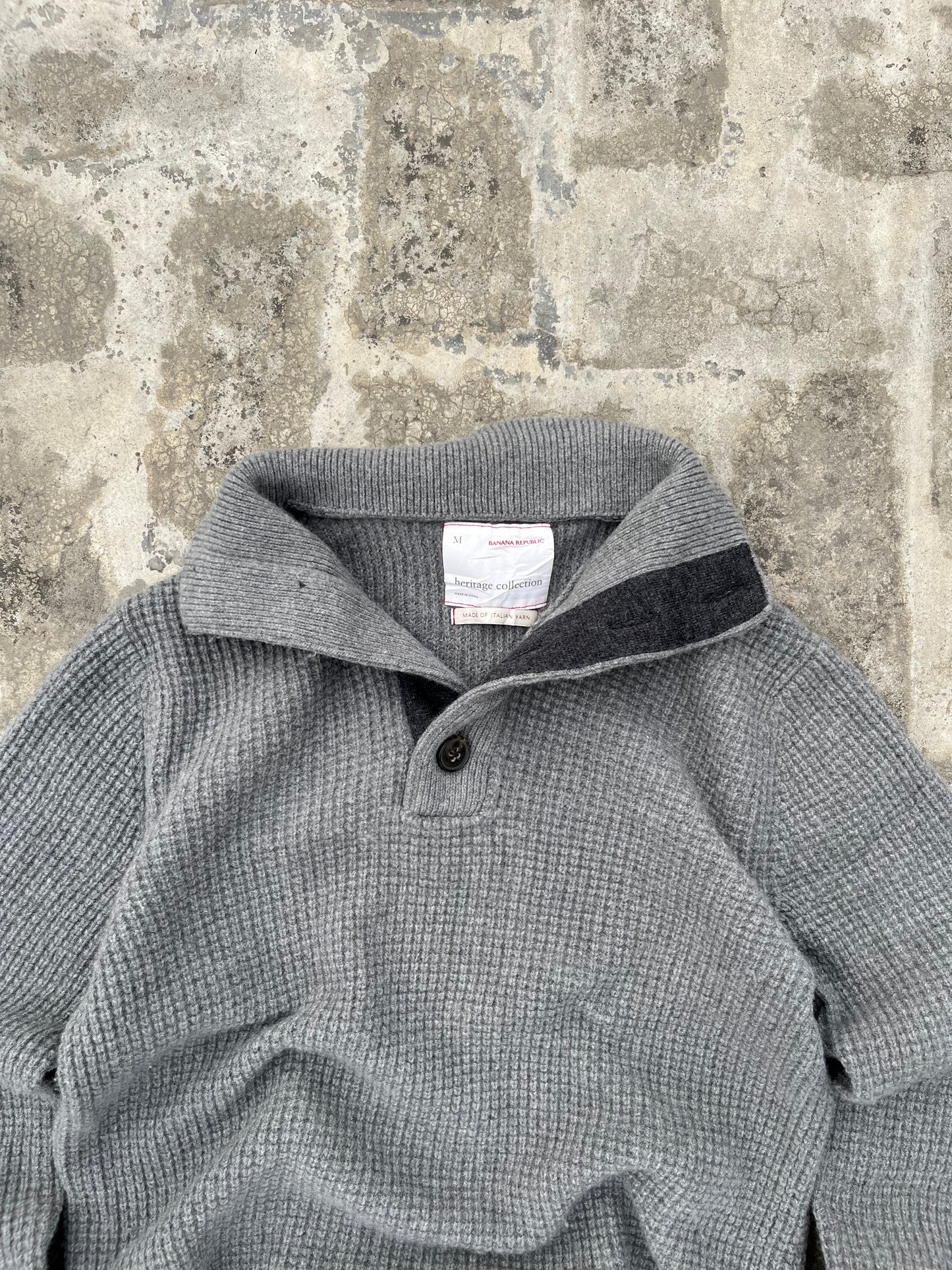 Banana Republic Grey Heavyweight Knitted Sweater (L)