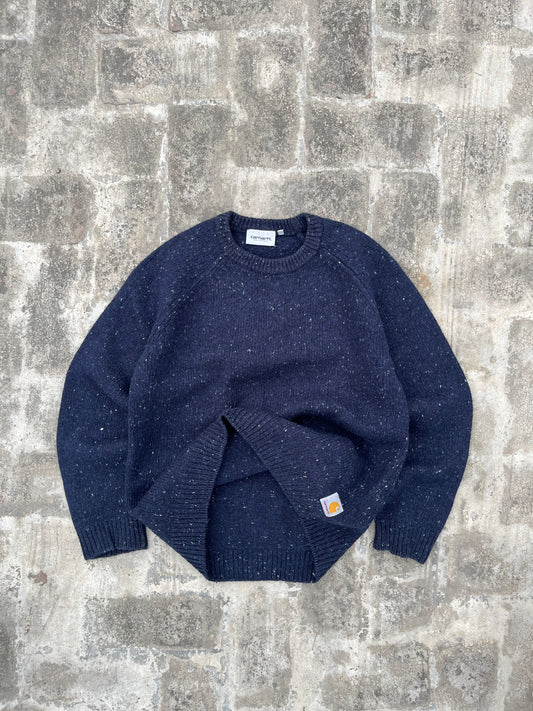 Vintage Carhartt Knitted Dark Blue Sweater (M/L)