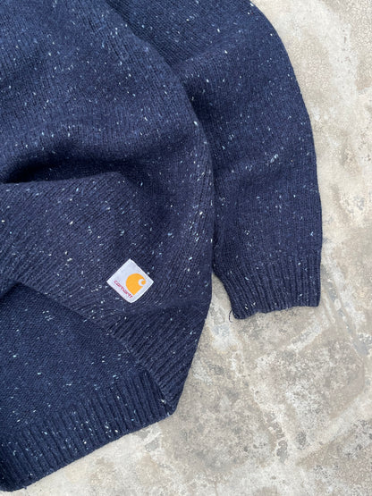 Vintage Carhartt Knitted Dark Blue Sweater (M/L)