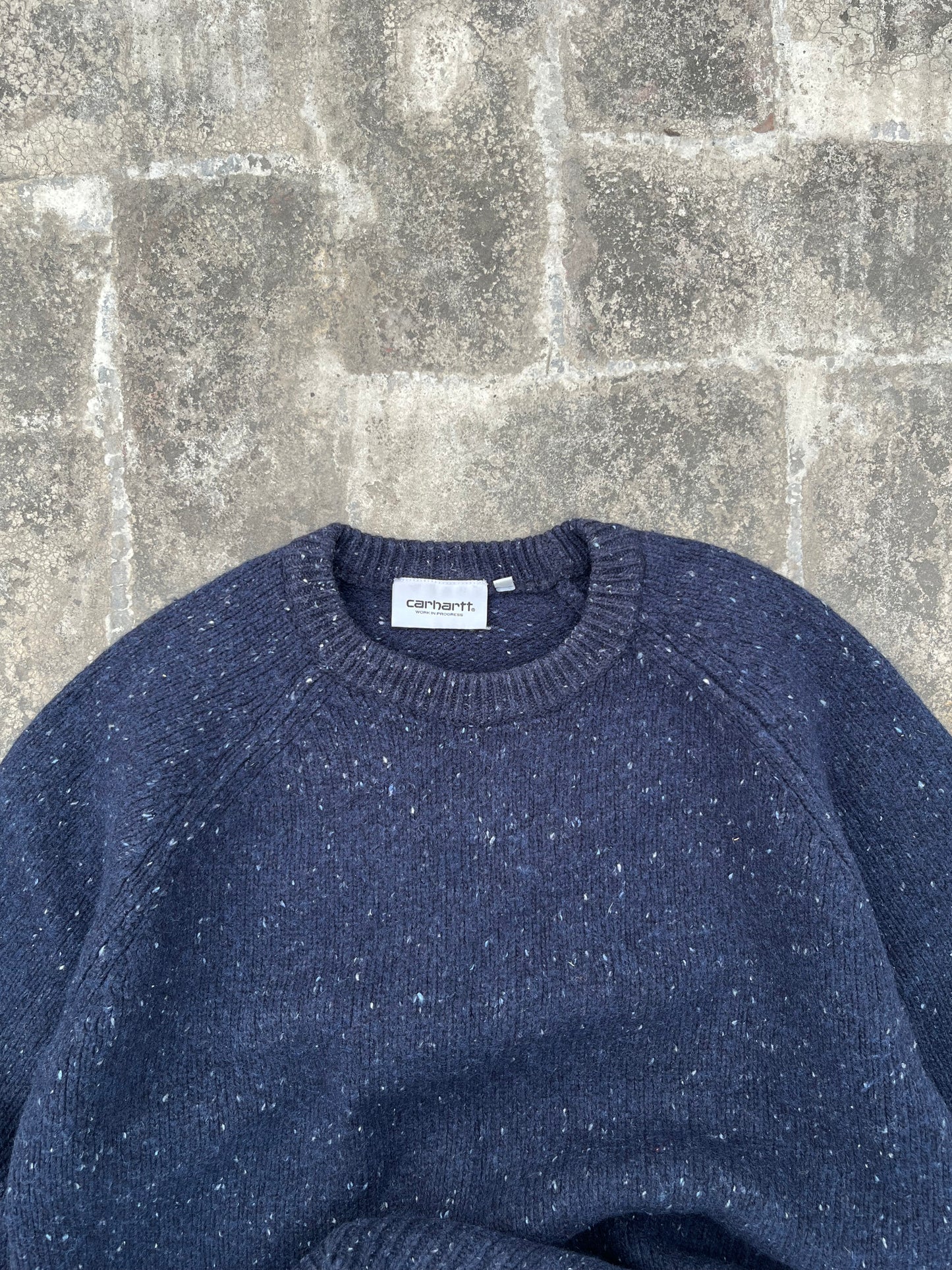 Vintage Carhartt Knitted Dark Blue Sweater (M/L)