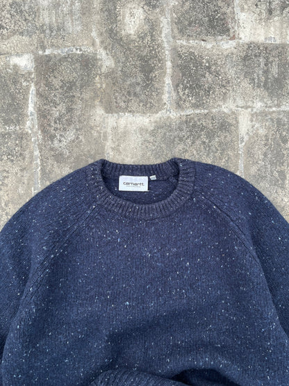 Vintage Carhartt Knitted Dark Blue Sweater (M/L)