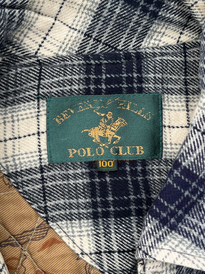 Vintage Beverly Hills Polo Club Flannel Cropped and Baggy Fit Woolen Jacket (M)