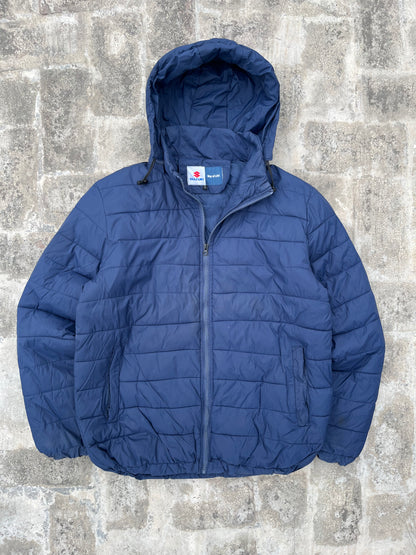 Team Suzuki Duck Down Hooded Puffer Jacket Blue (L)