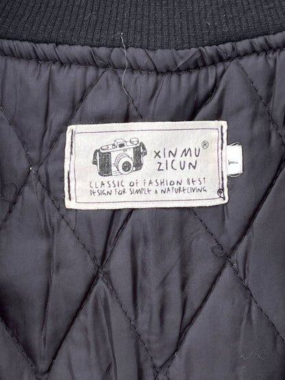 Vintage Y2K Fire Pink Panther Cropped and Oversized Jacket (S)