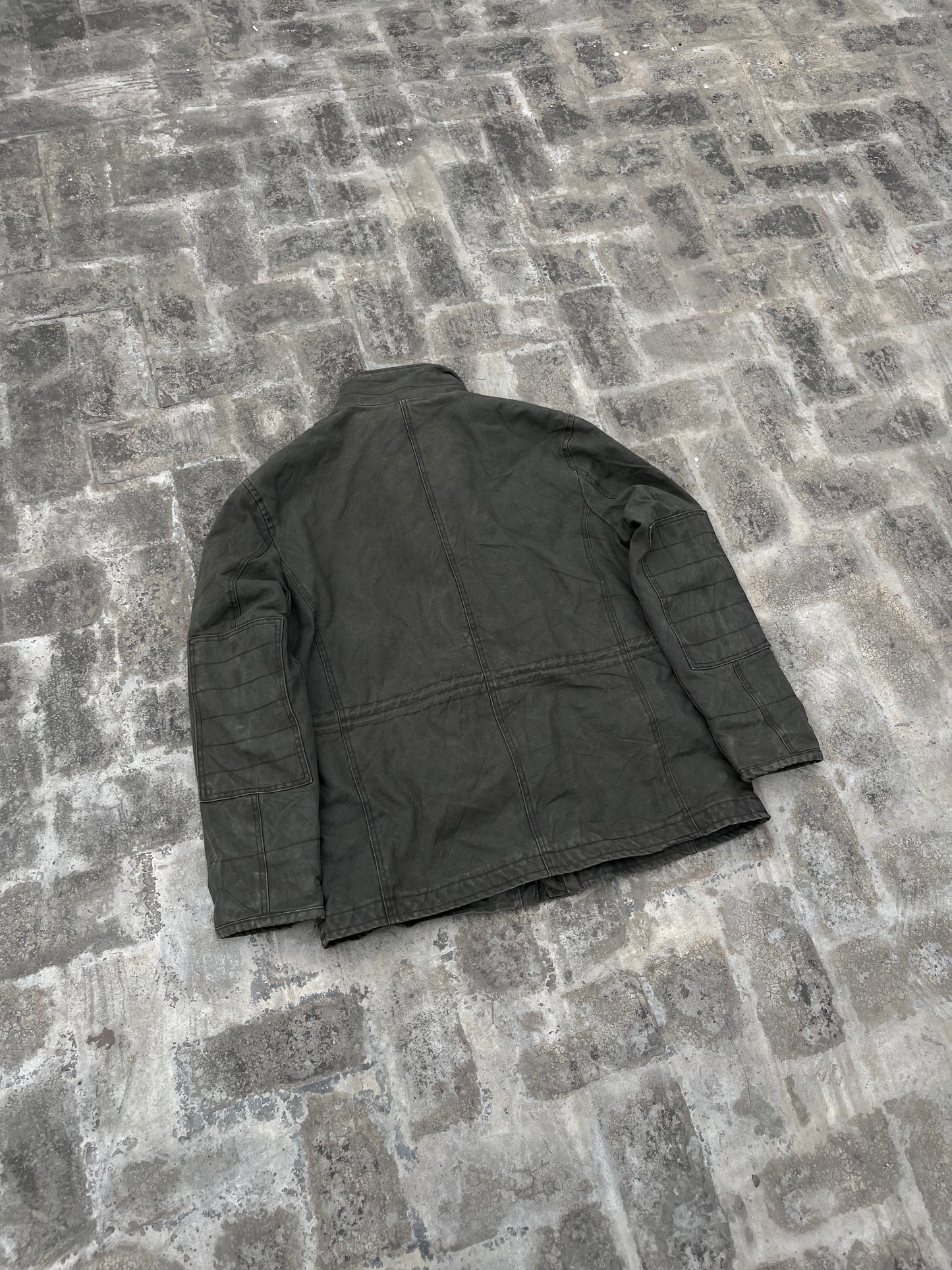 Vintage SuperHeavy Rugged Workwear North Coast Green Long Jacket (L/XL)