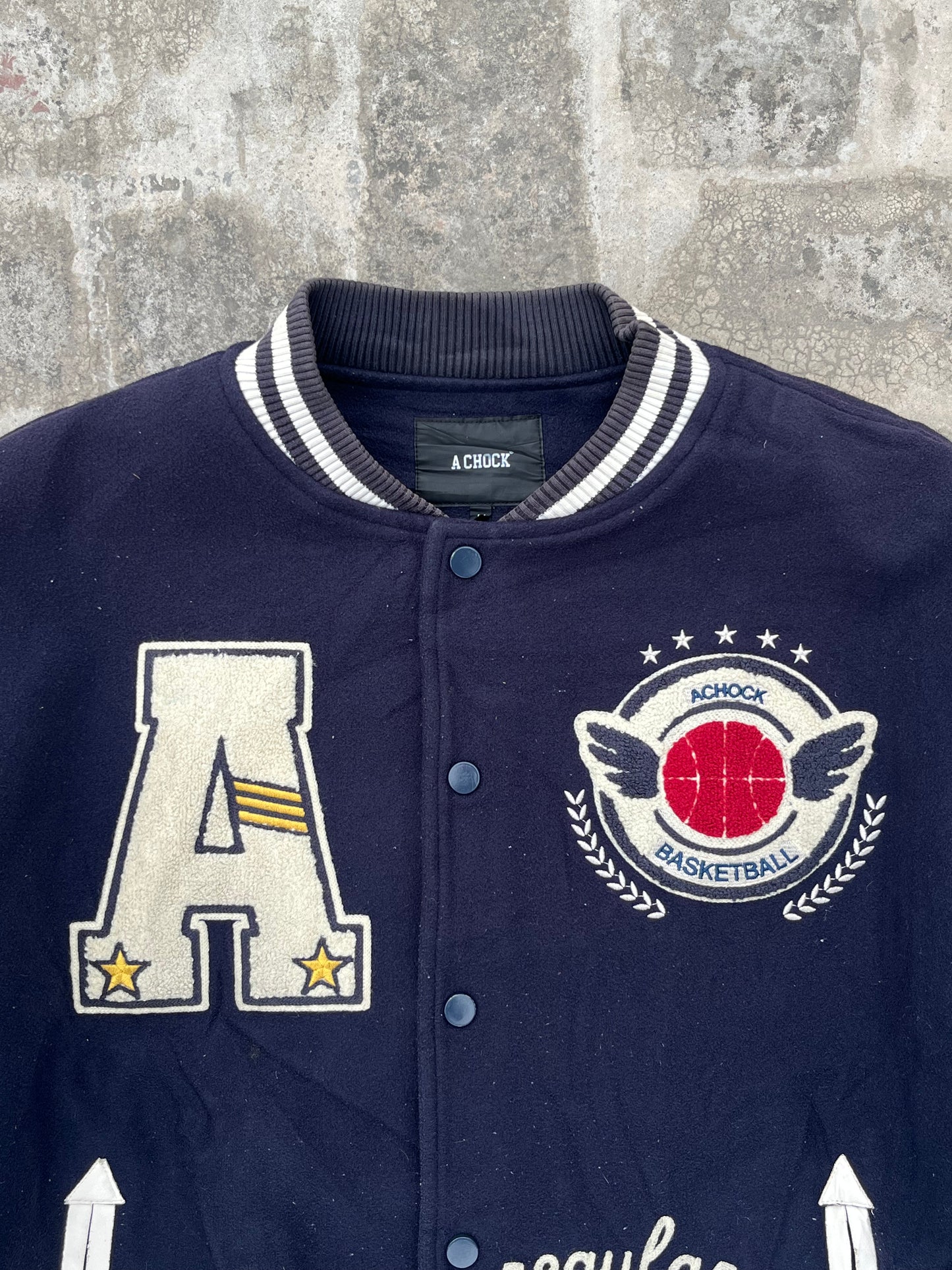 Vintage A Chock Oversized Varsity Jacket (L)