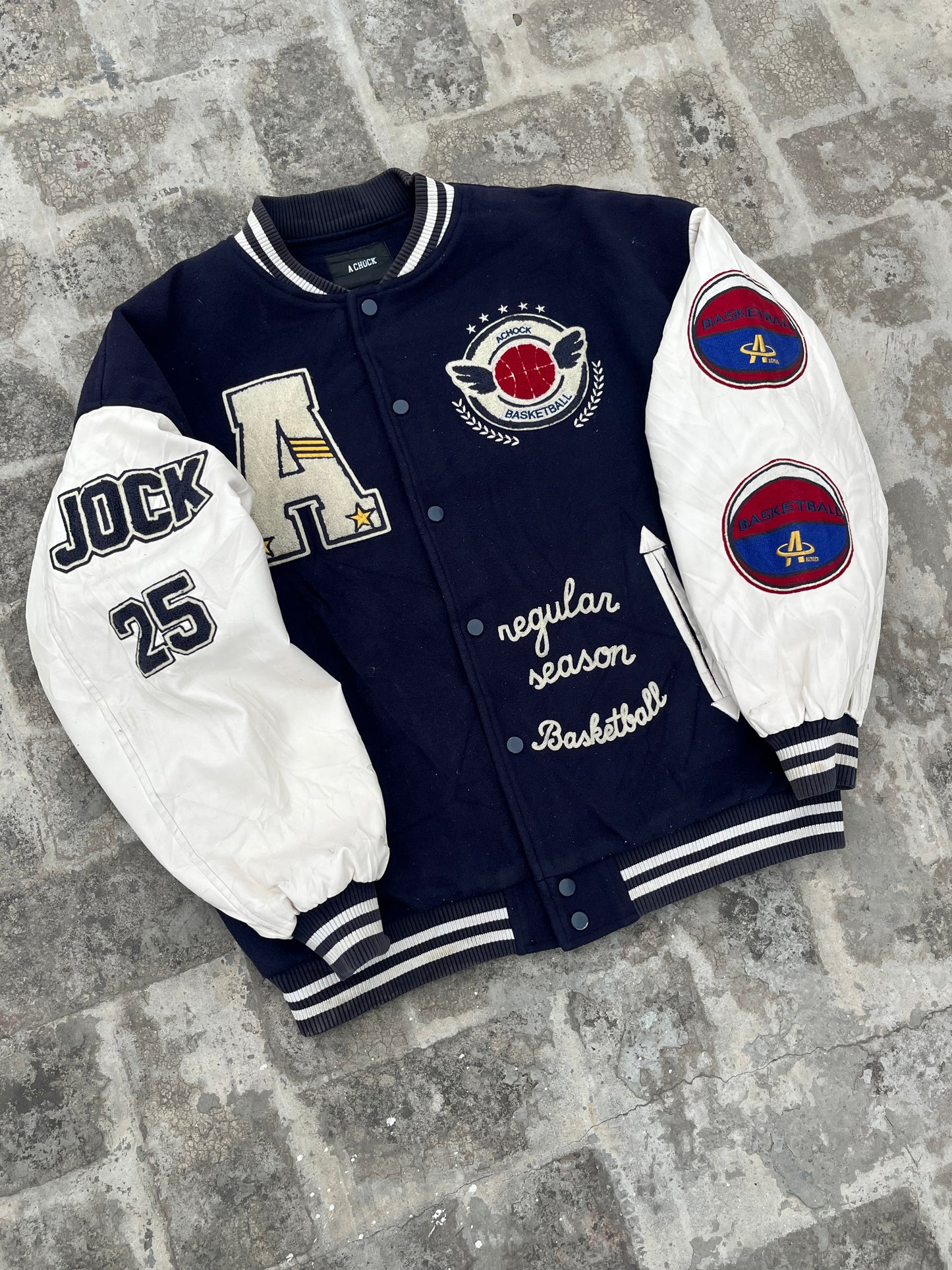 Vintage A Chock Oversized Varsity Jacket (L)