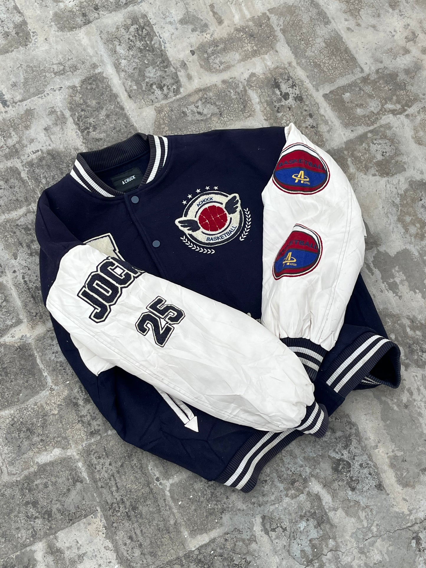 Vintage A Chock Oversized Varsity Jacket (L)