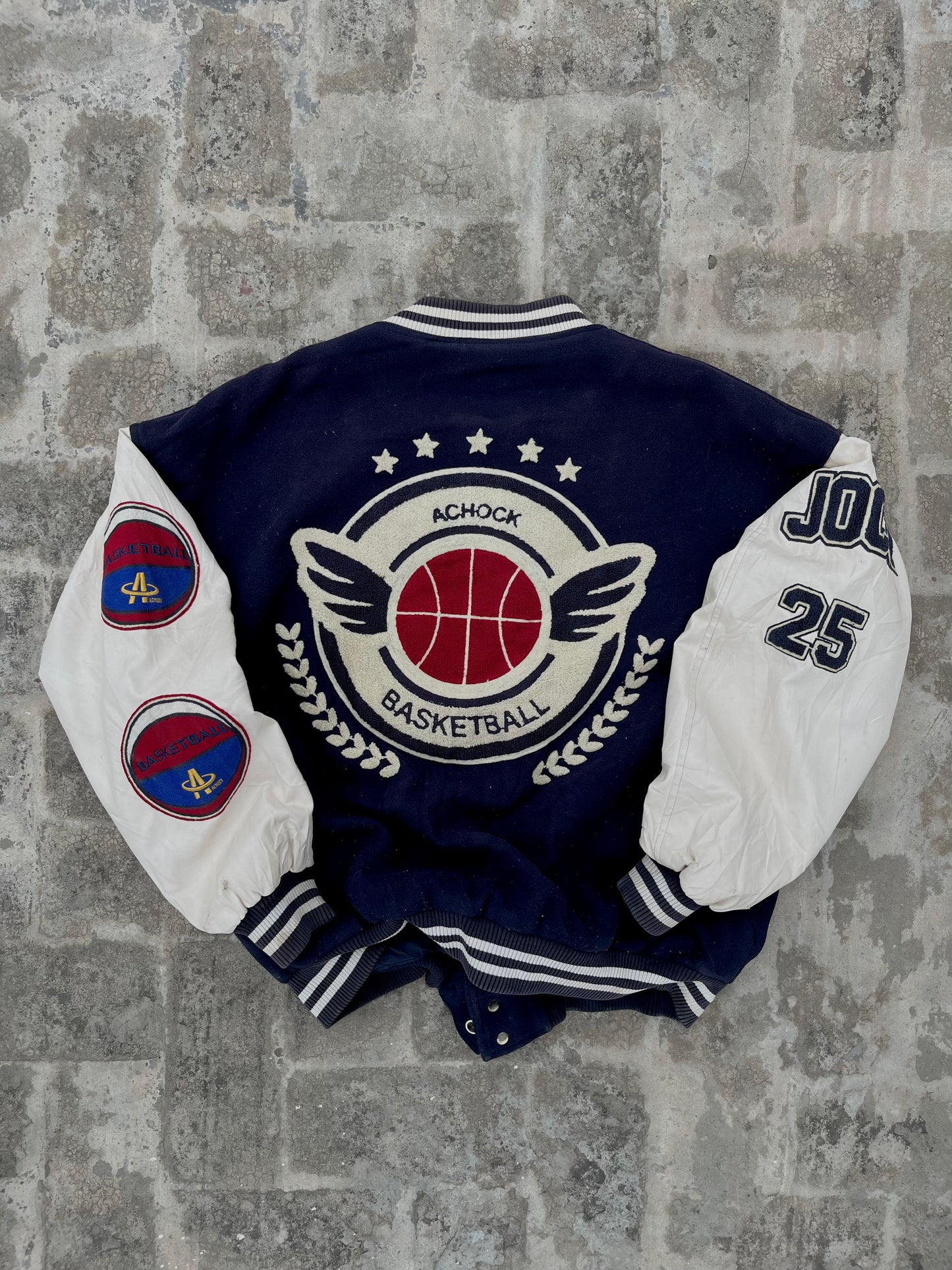 Vintage A Chock Oversized Varsity Jacket (L)