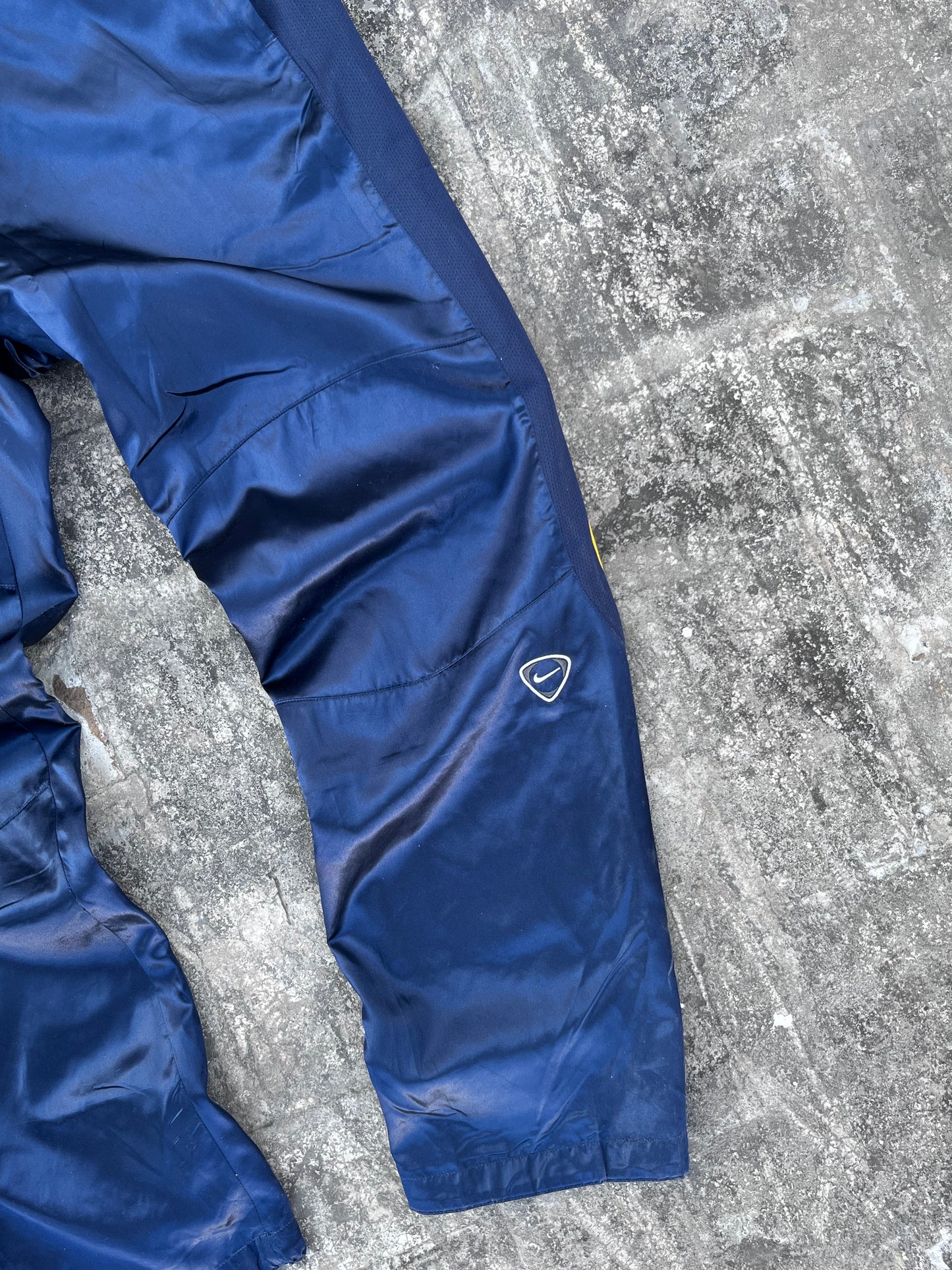 Vintage Nike Shiny Blue Two Toned Trackpants (L)