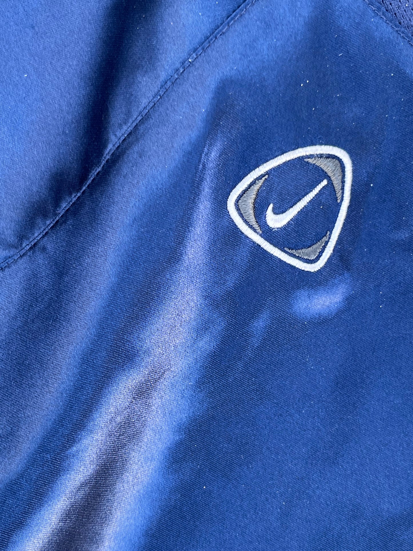 Vintage Nike Shiny Blue Two Toned Trackpants (L)