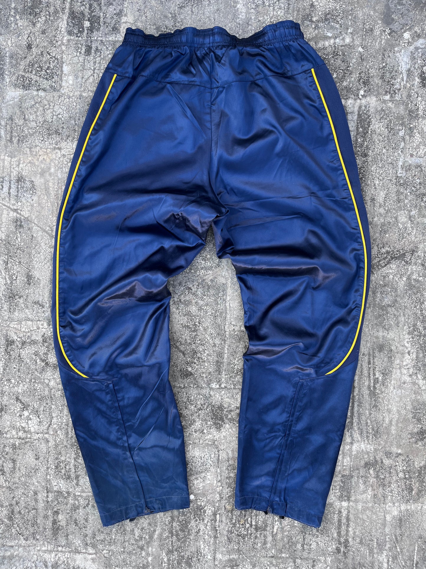 Vintage Nike Shiny Blue Two Toned Trackpants (L)