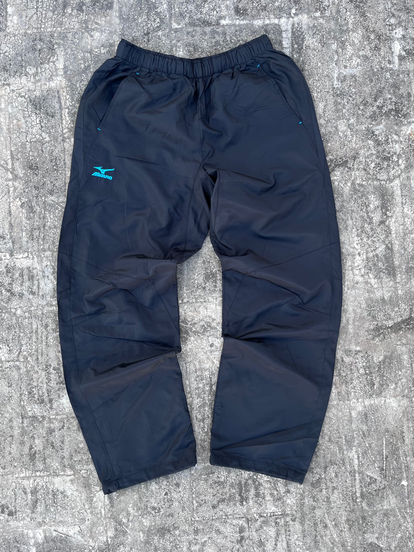Mizuno Black-Blue Trackpants (M)