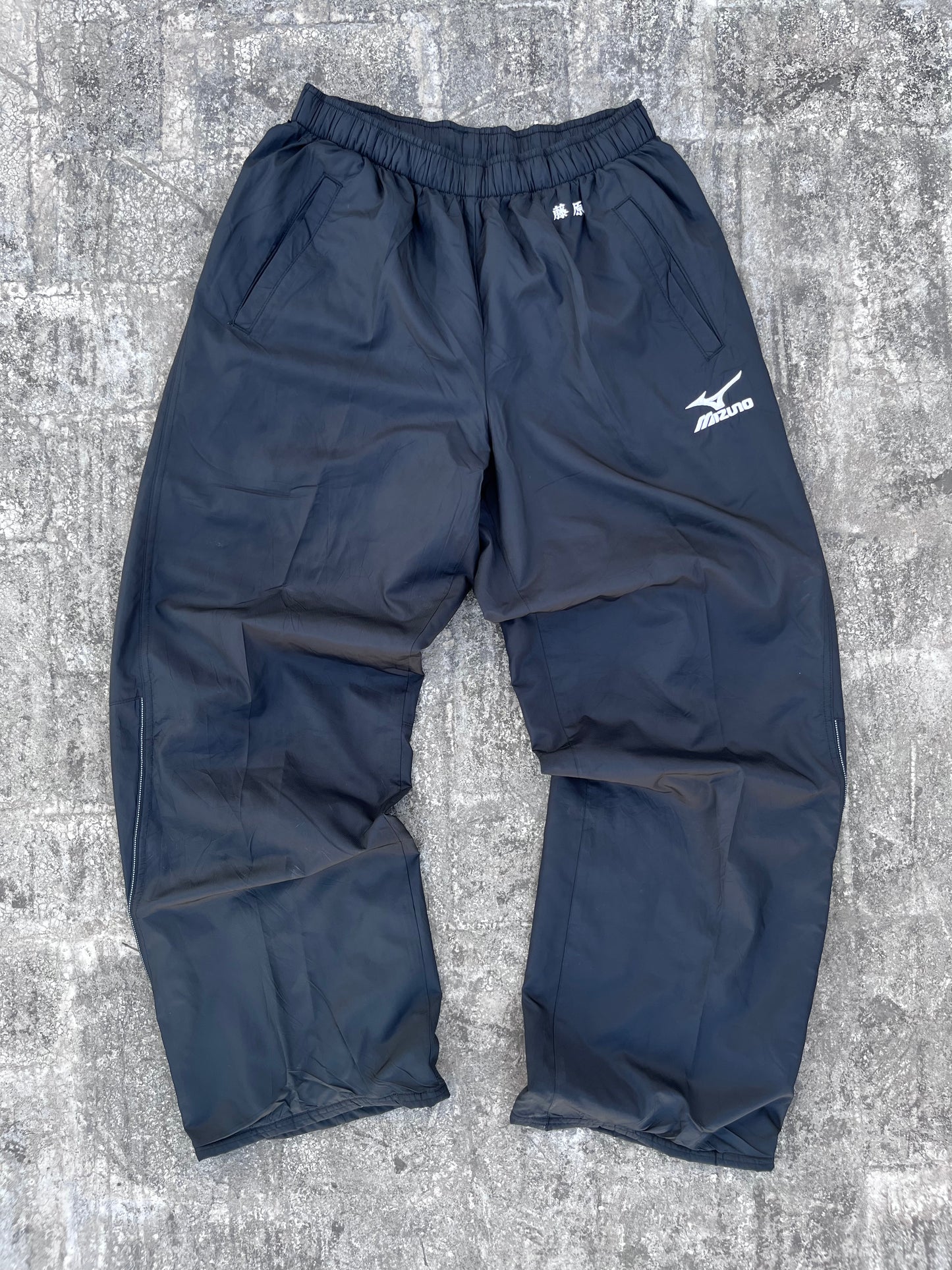 Mizuno Black-White Trackpants (S/M)