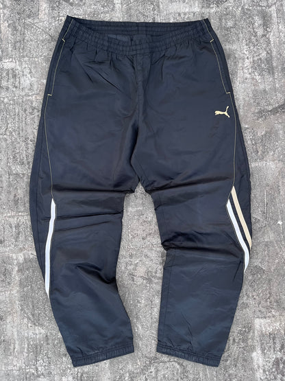 Vintage Puma Black-Gold Trackpants (L)