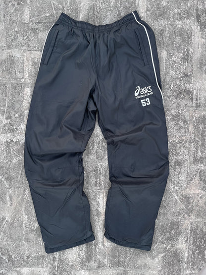 Vintage Asics-53 Black Trackpants (L)
