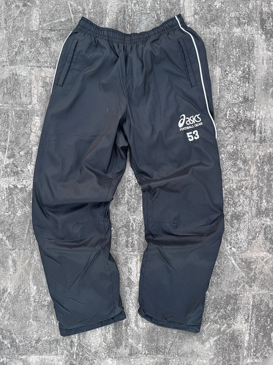 Vintage Asics-53 Black Trackpants (L)