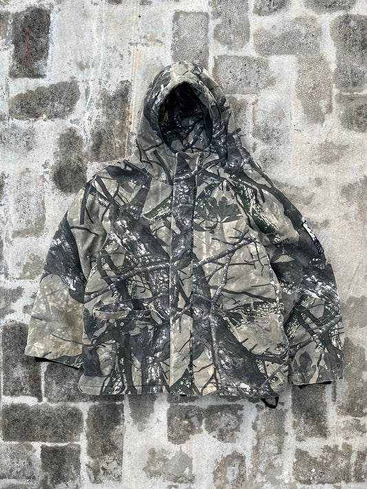 Vintage Duck-Down Camo Jacket (L)