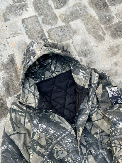Vintage Duck-Down Camo Jacket (L)