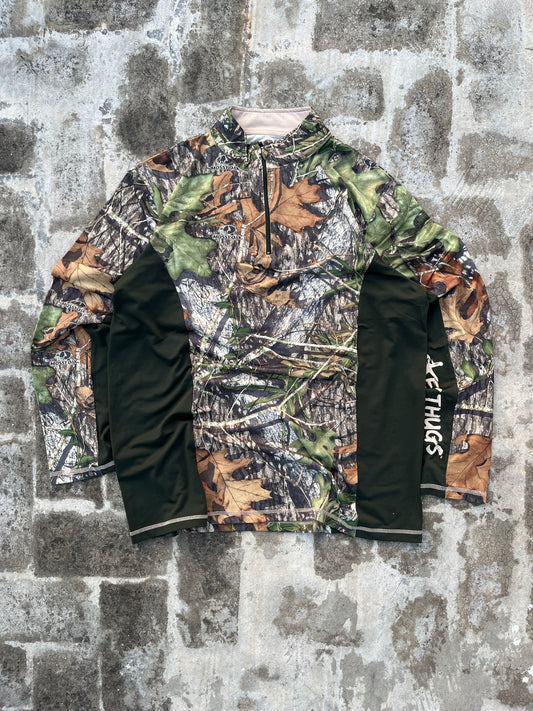 Mossy Oak Camo Zipper Jersey Full Sleeves (L)
