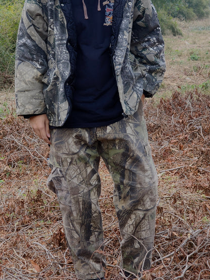 Vintage Miltec Camo Workwear Adjustable Waist Pants (34-42)