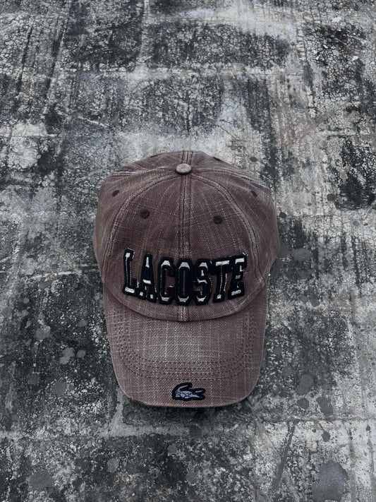 Lacoste Brown Denim Cap