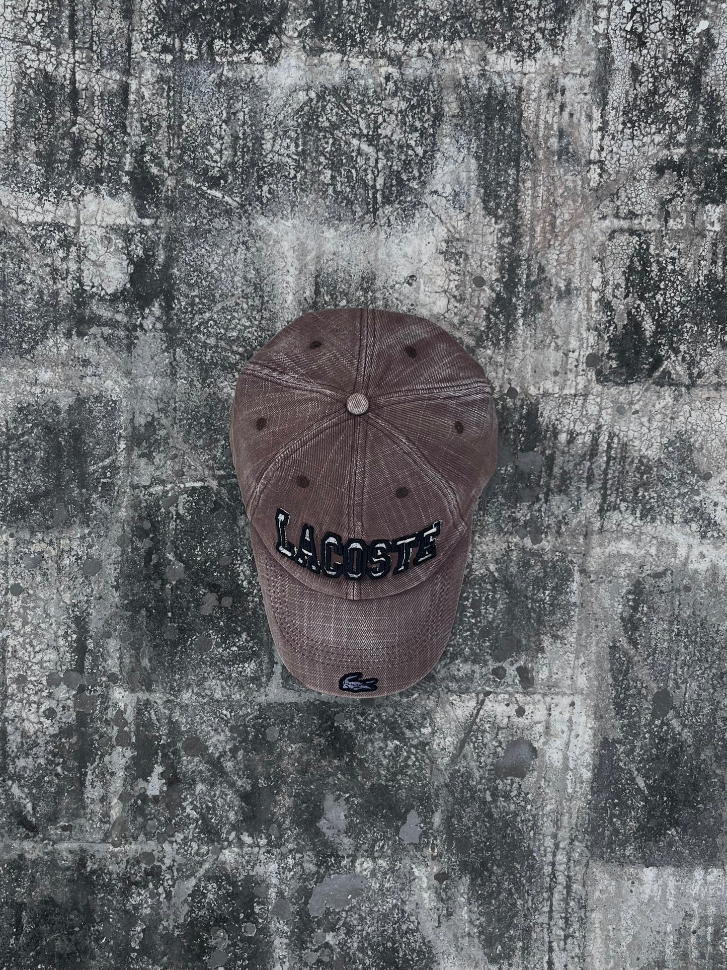 Lacoste Brown Denim Cap