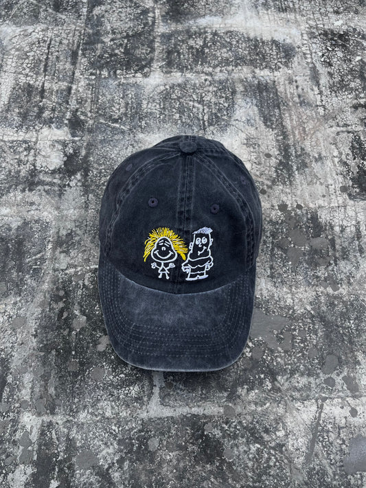 Stone Washed Grey Cap