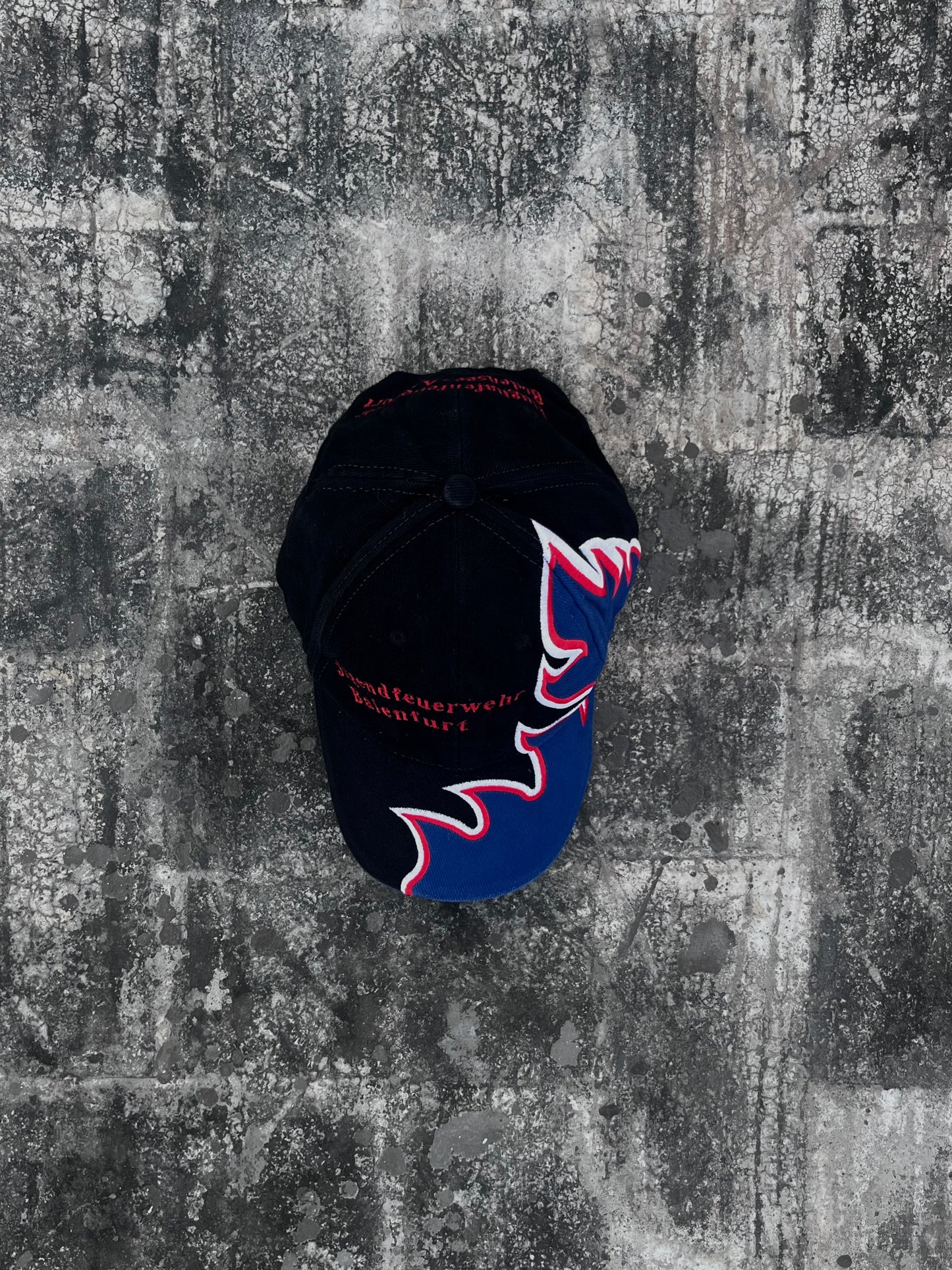 Blue Flames Vintage Cap
