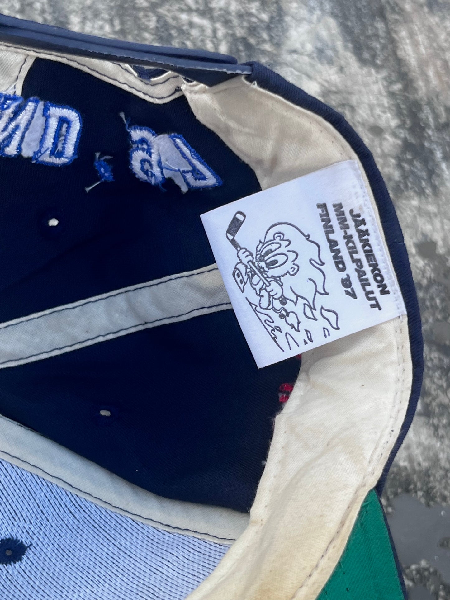 Vintage Finland 1997 Ice Hockey Cap