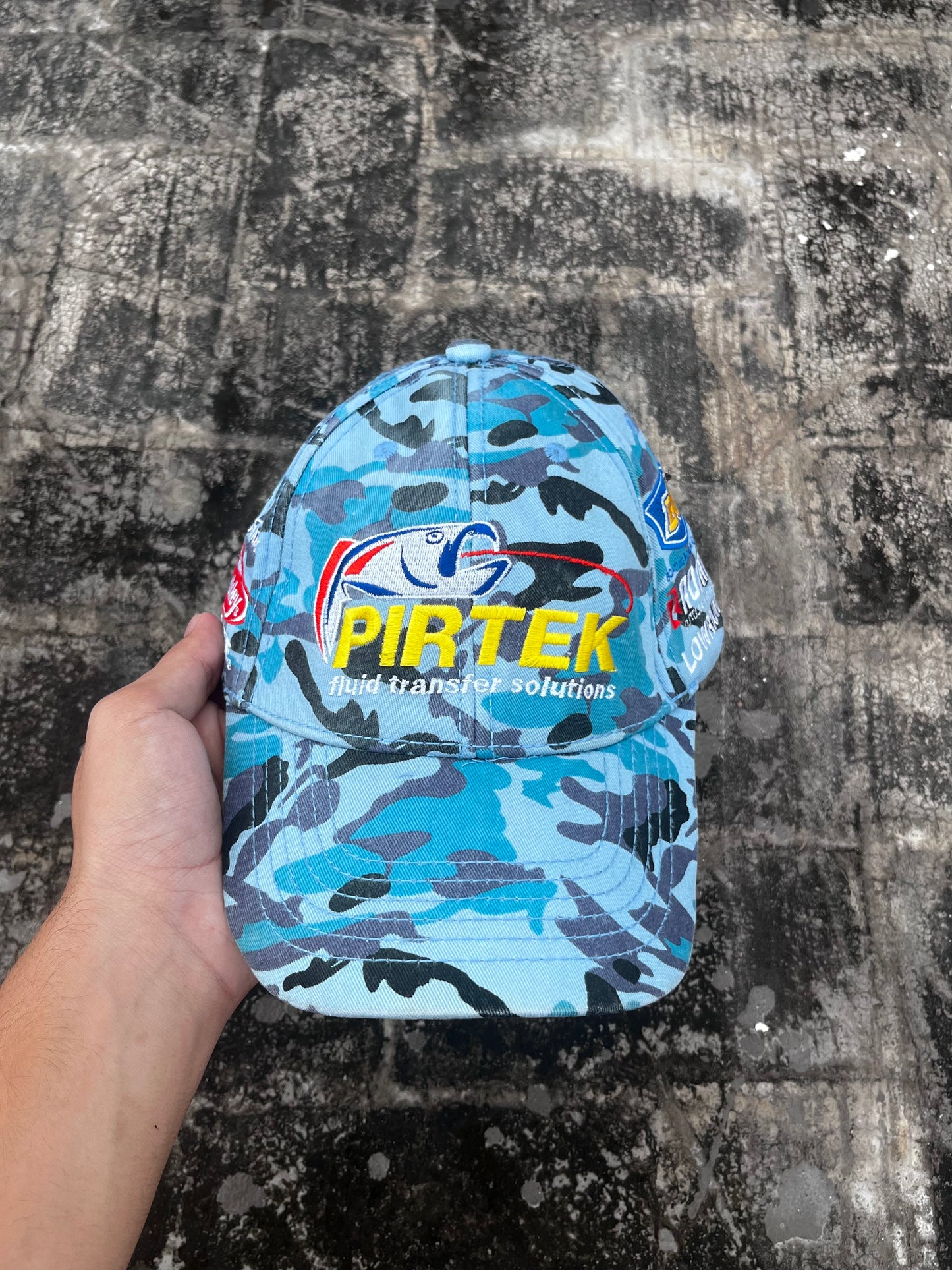 Pirtek Fishing Blue Camo Cap