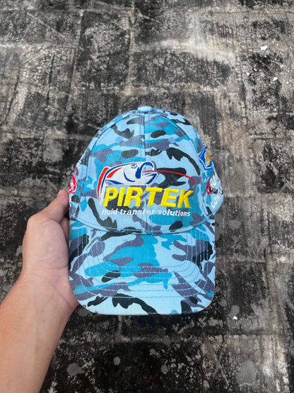 Pirtek Fishing Blue Camo Cap
