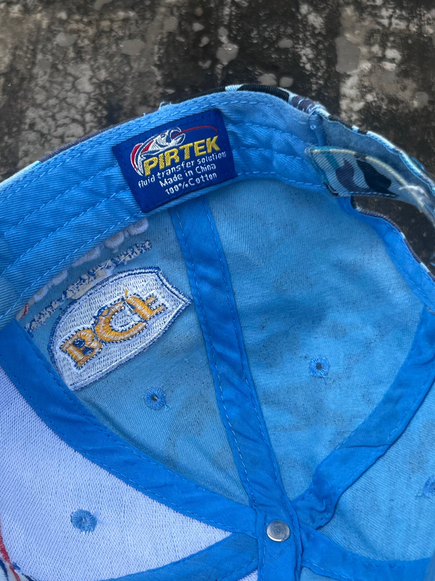 Pirtek Fishing Blue Camo Cap