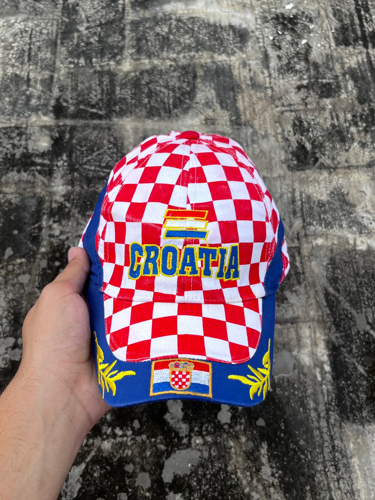 Croatia Checkered Cap