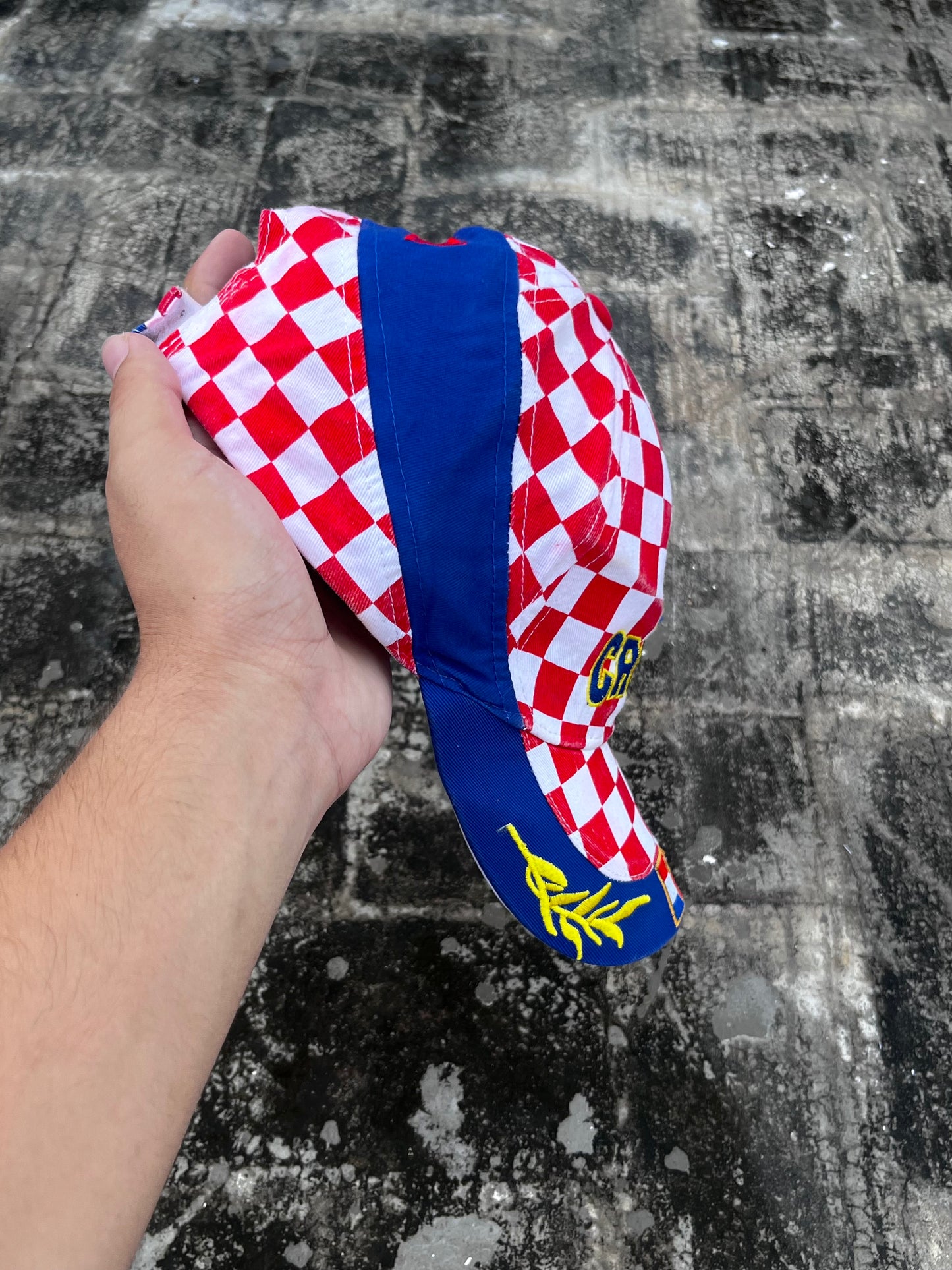 Croatia Checkered Cap