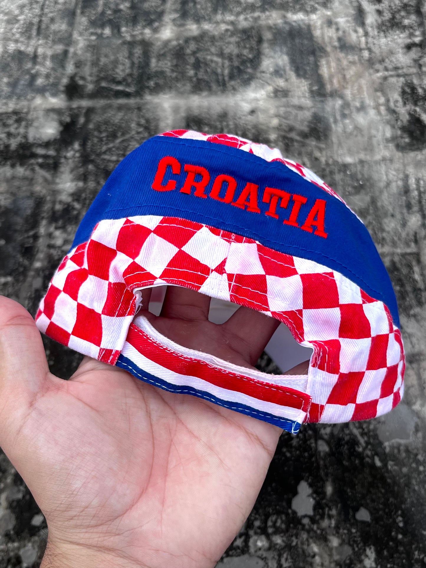 Croatia Checkered Cap