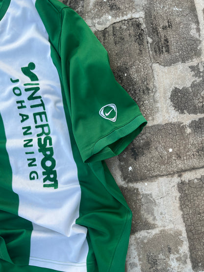 Vintage Nike ACG Green-White Intersport Johnaning Soccer Jersey (L)