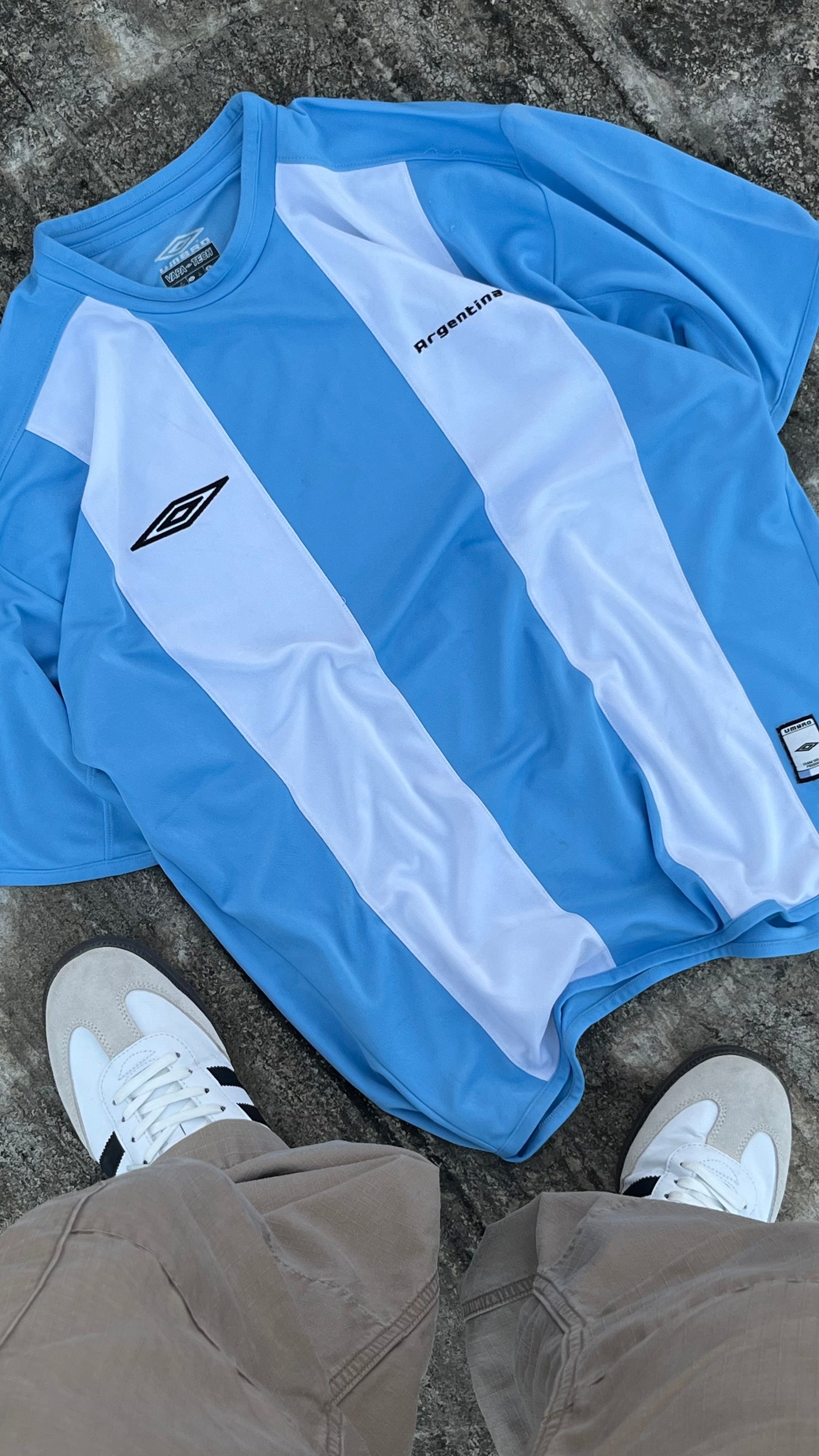 Vintage Umbro Argentina Football Team wear Jersey (M)