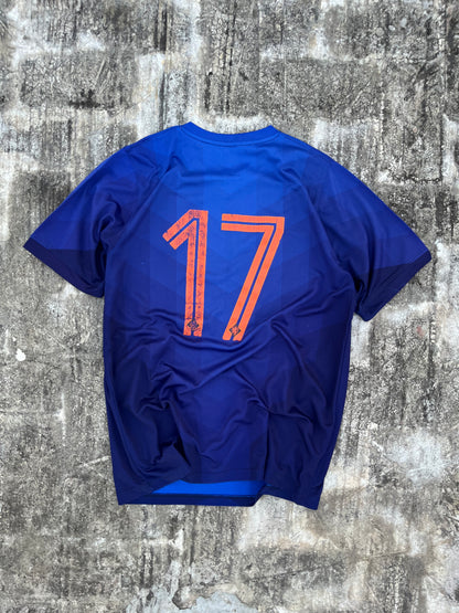 Original Nike Netherlands National Football Team Hollands 17 2014 World Cup Jersey (L)