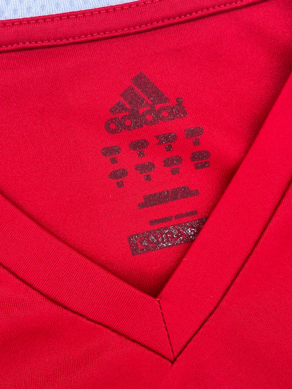 Vintage Adidas Red Jersey SV Sandbostel "15" (S)
