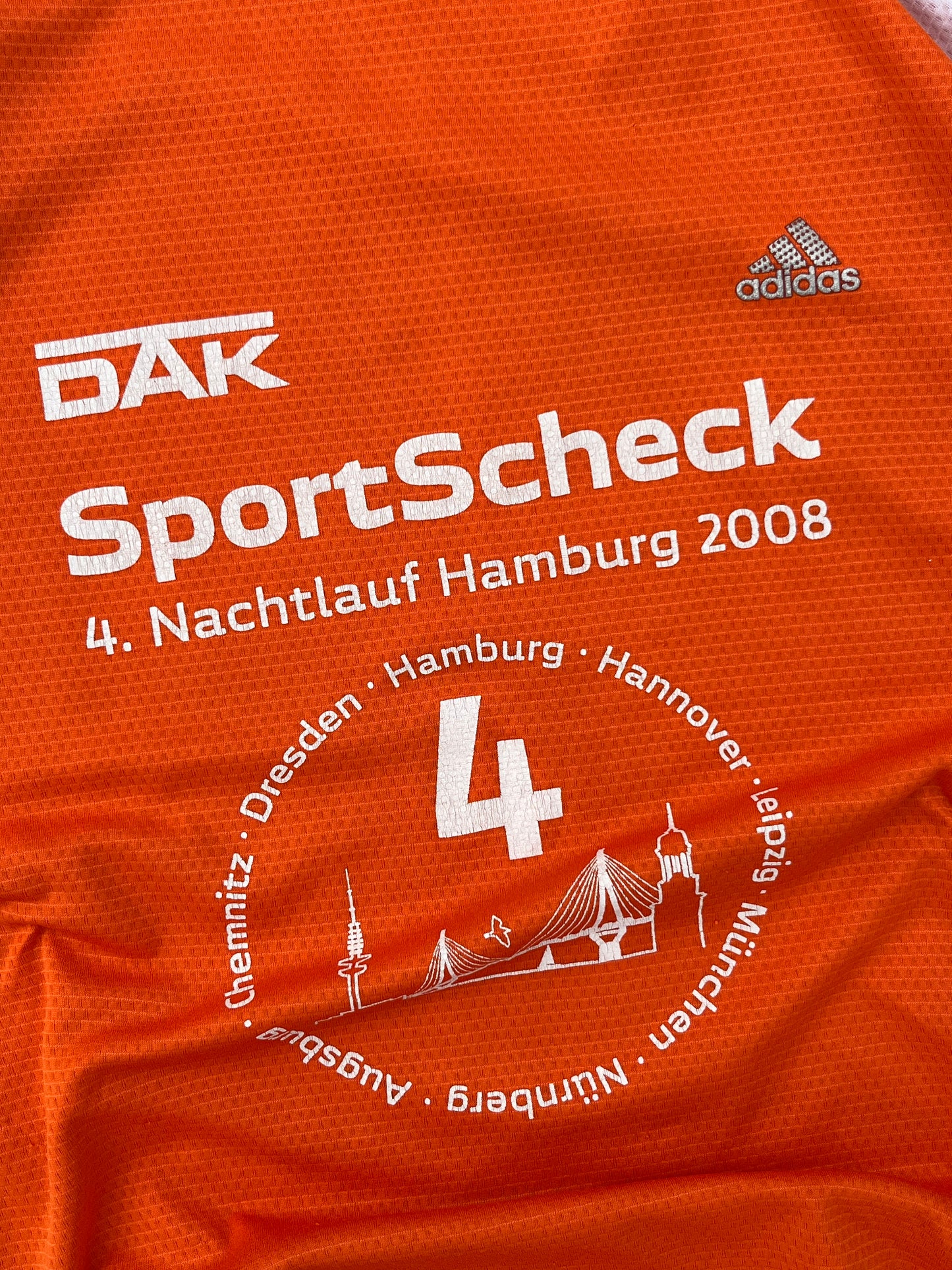 Vintage Adidas Orange SportScheck BMW Jersey (M/L)
