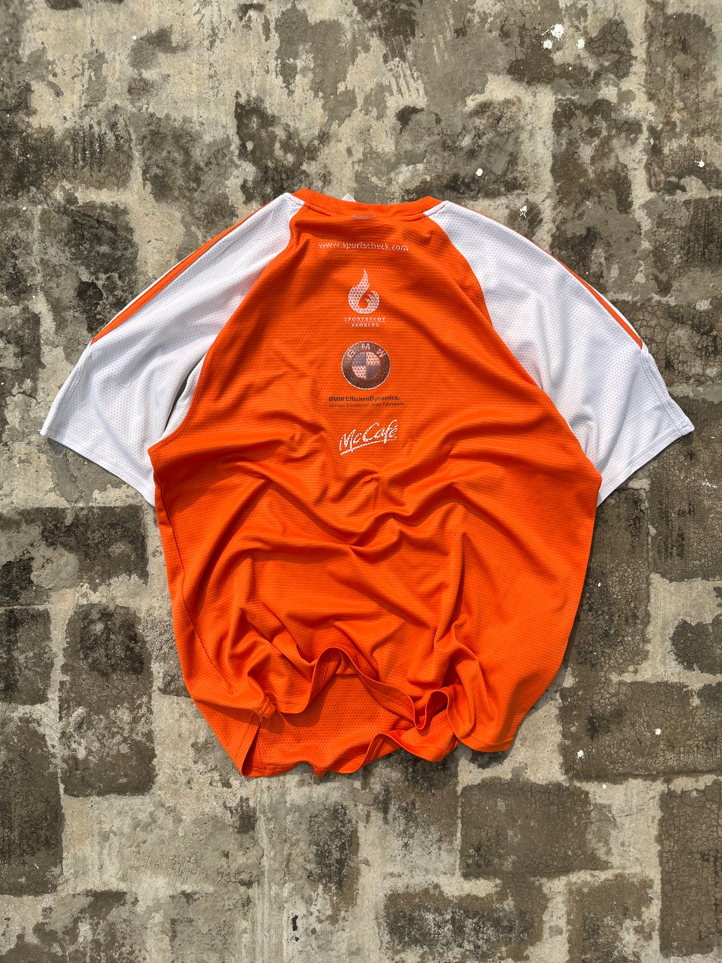 Vintage Adidas Orange SportScheck BMW Jersey (M/L)