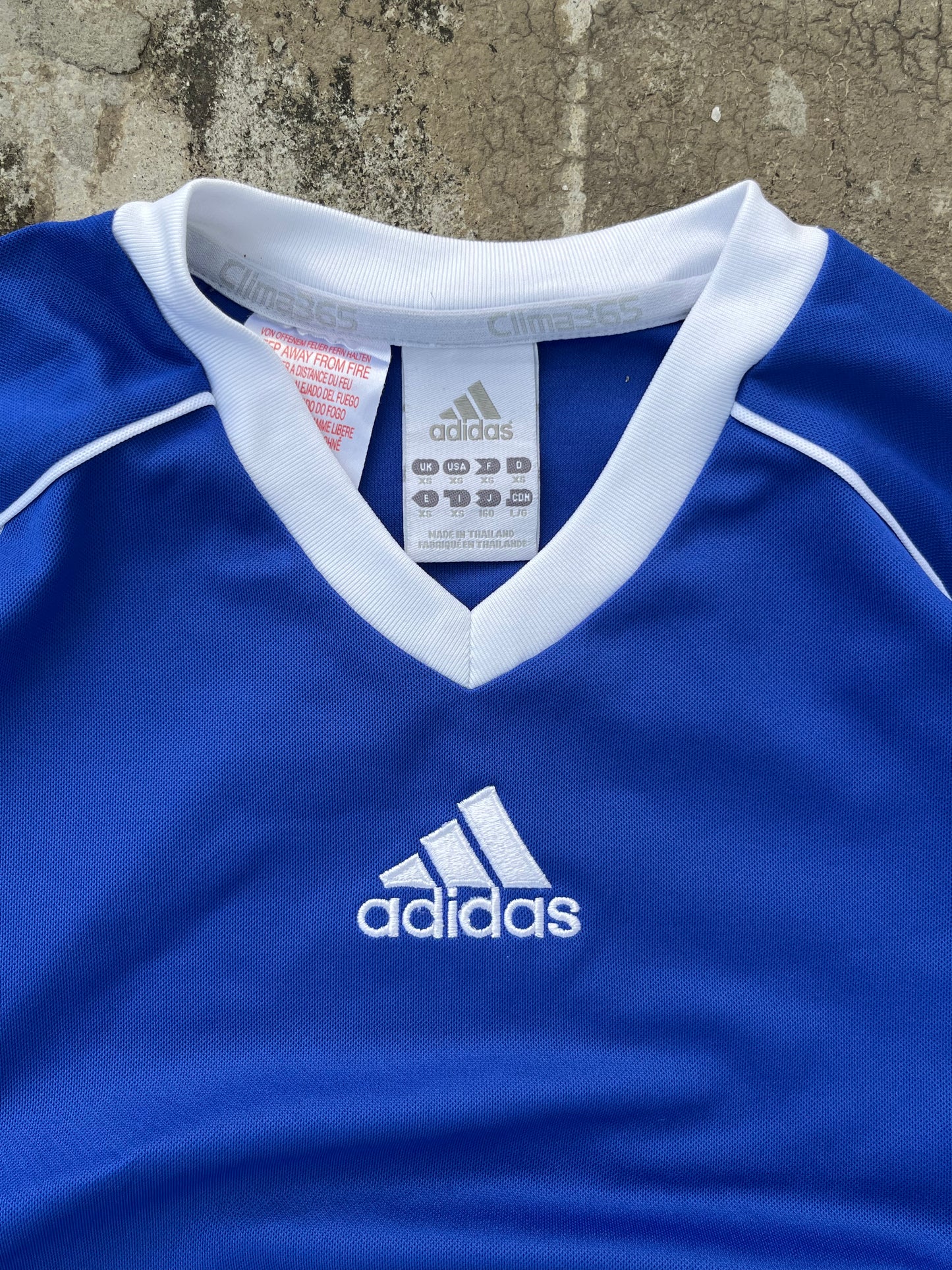 Vintage Adidas Blue Long Sleeves Jersey (S)