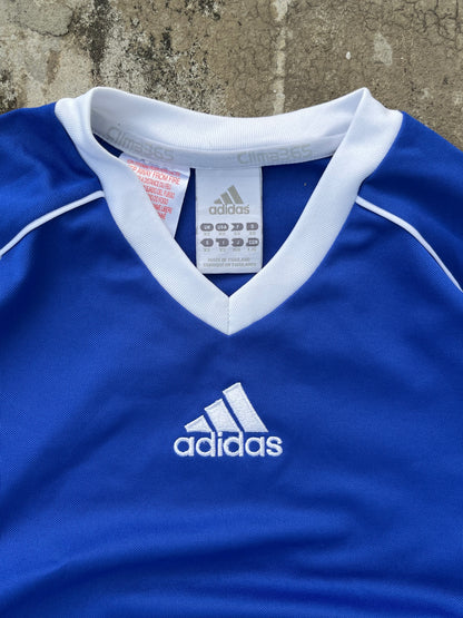 Vintage Adidas Blue Long Sleeves Jersey (S)