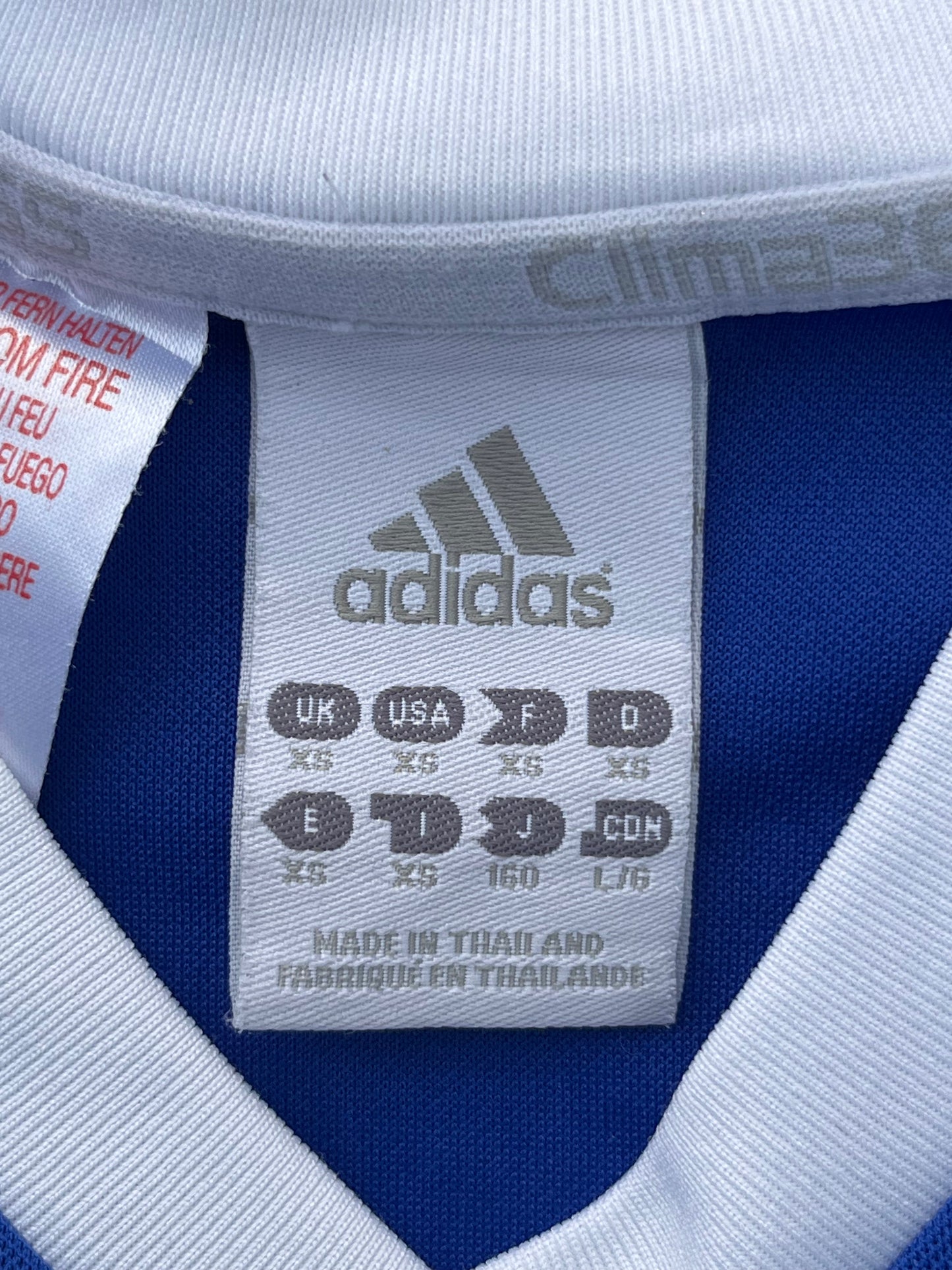 Vintage Adidas Blue Long Sleeves Jersey (S)