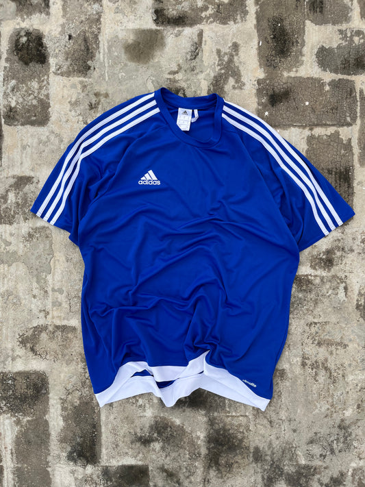 Vintage Oversized Adidas Climalite Blue Jörn 1 Jersey (L)