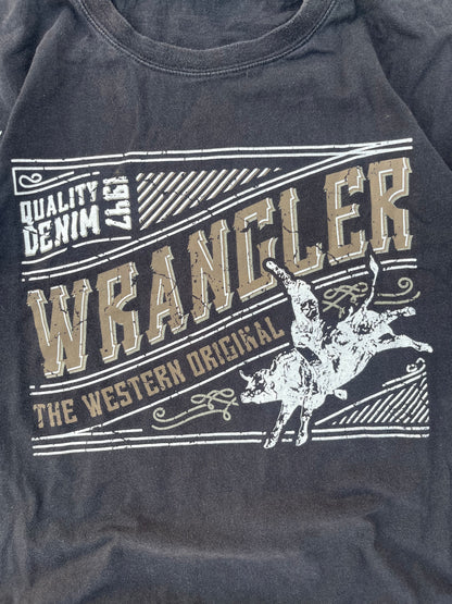 Vintage Wrangler Graphic Tee Black (M/L)
