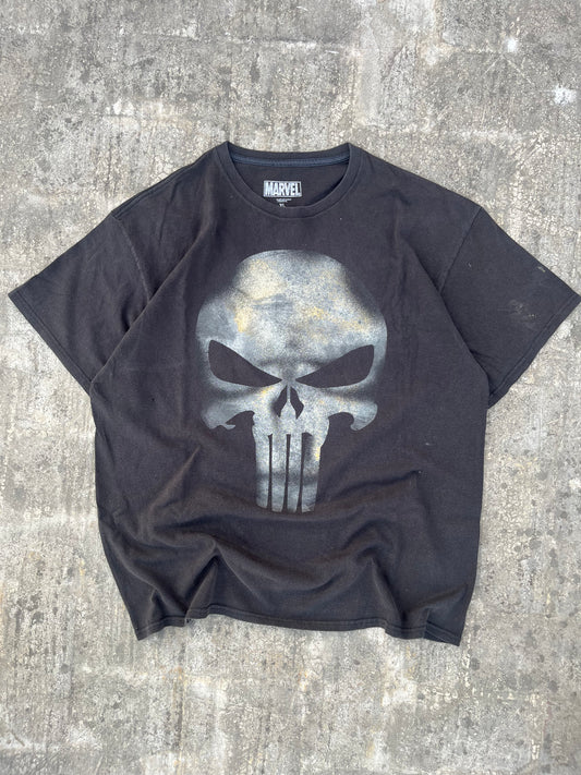 Vintage Marvel Punisher Black Tee Oversized (L/XL)